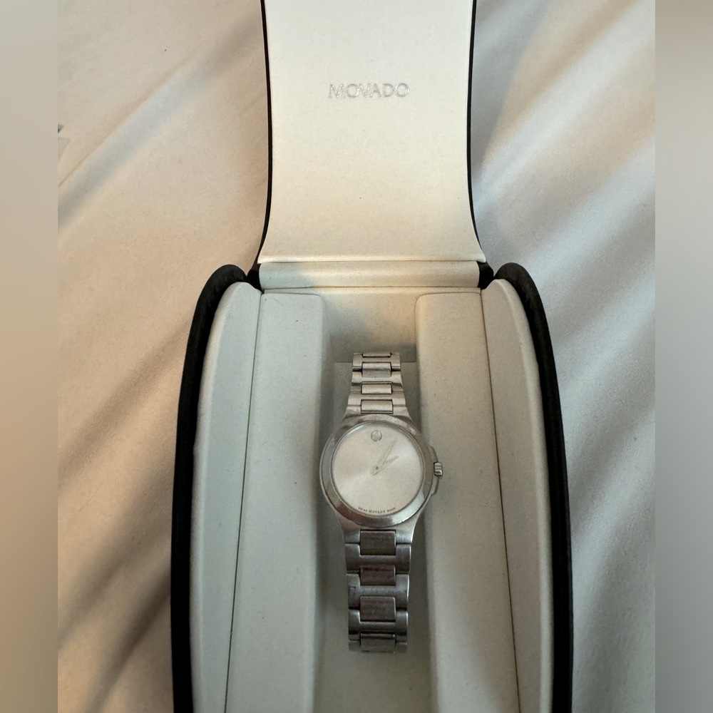 Vintage stainless steel authentic Movado watch
